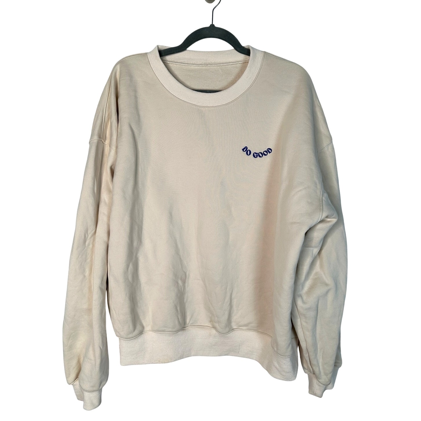 NEW! Cotopaxi Womans L DO GOOD 100% Cotton Sweatshirt MAKERS GONNA MAKE Cream