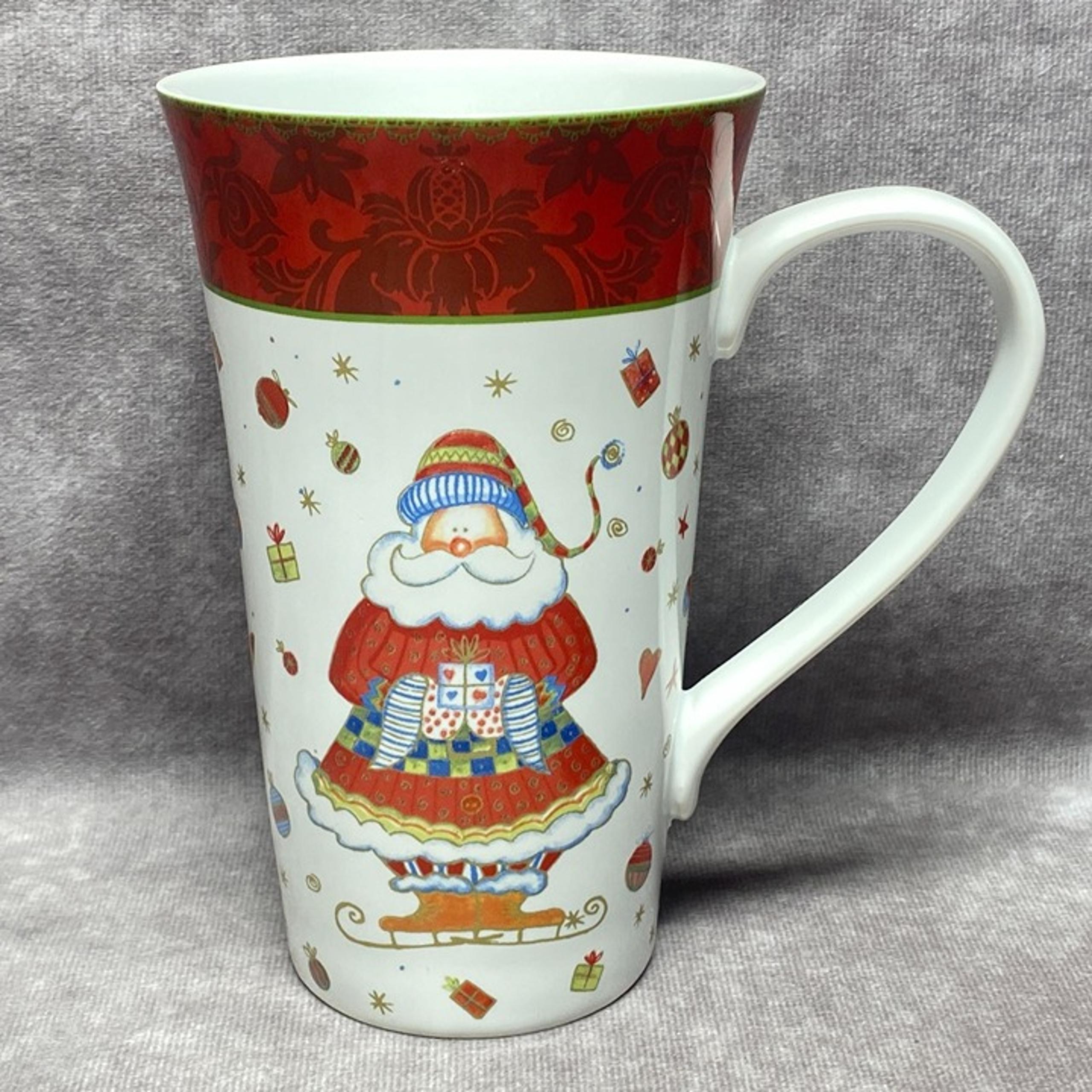 222 Fifth Christmas Dream Holiday Tall Mug 18 Oz Santa