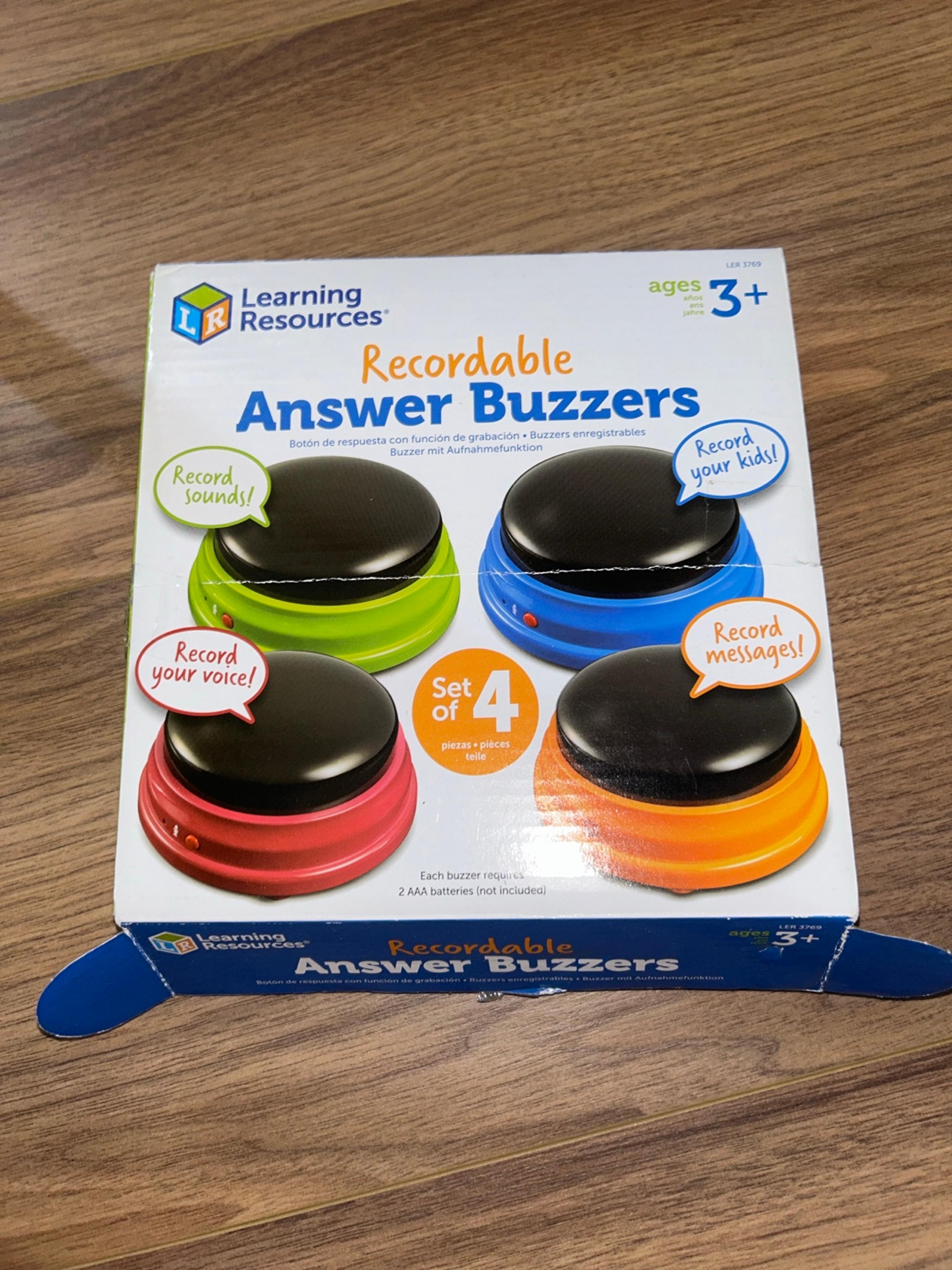 Learning Resources Recordable Answer Buzzers