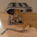 Vintage Ampia 110 Stainless Steel Chrome Pasta Maker Machine