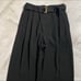 Kurni 22ss Belted Wide Slacks, Black 2