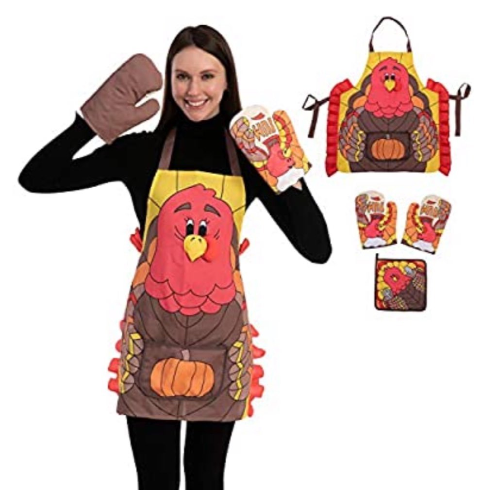3 PCS Thanksgiving Kitchen Linens Set