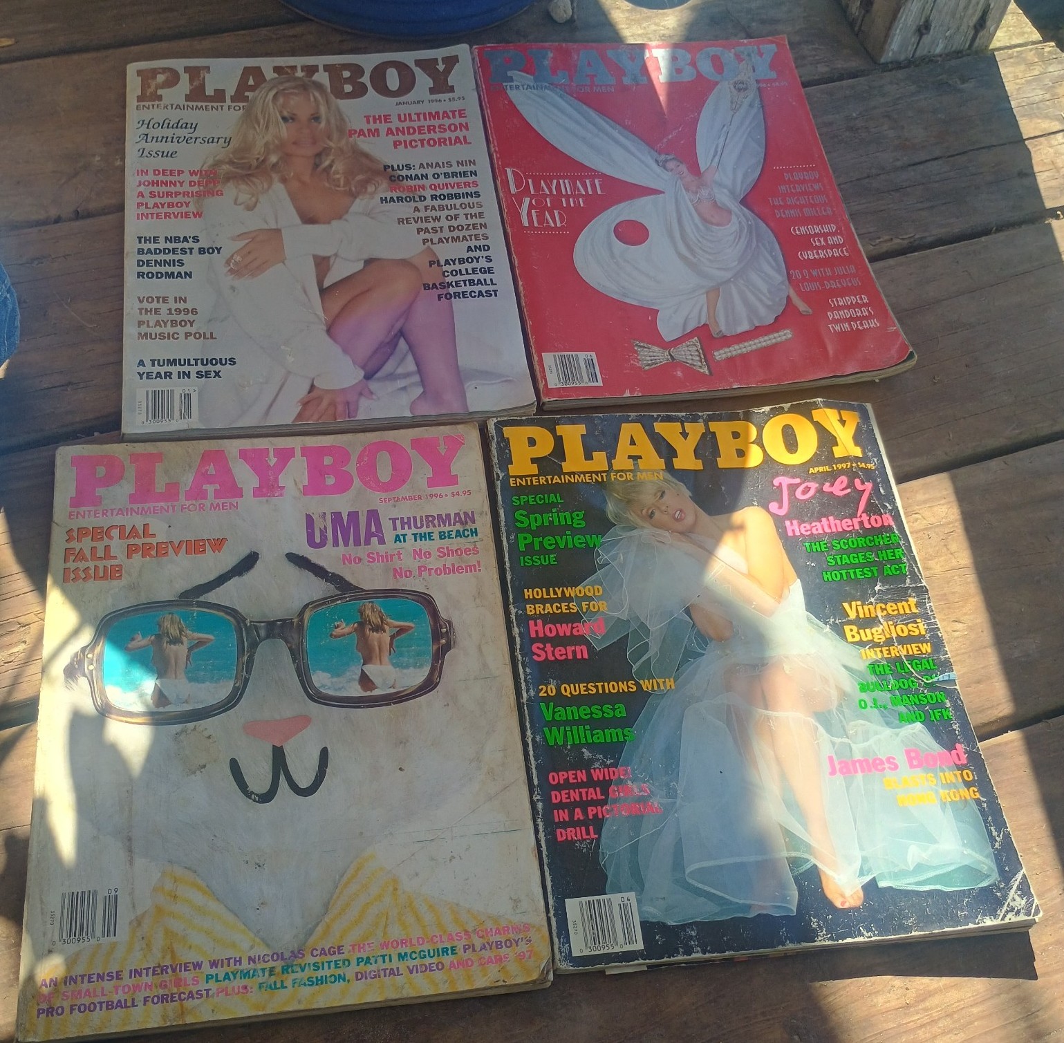 Playboy Magazine lot of 4