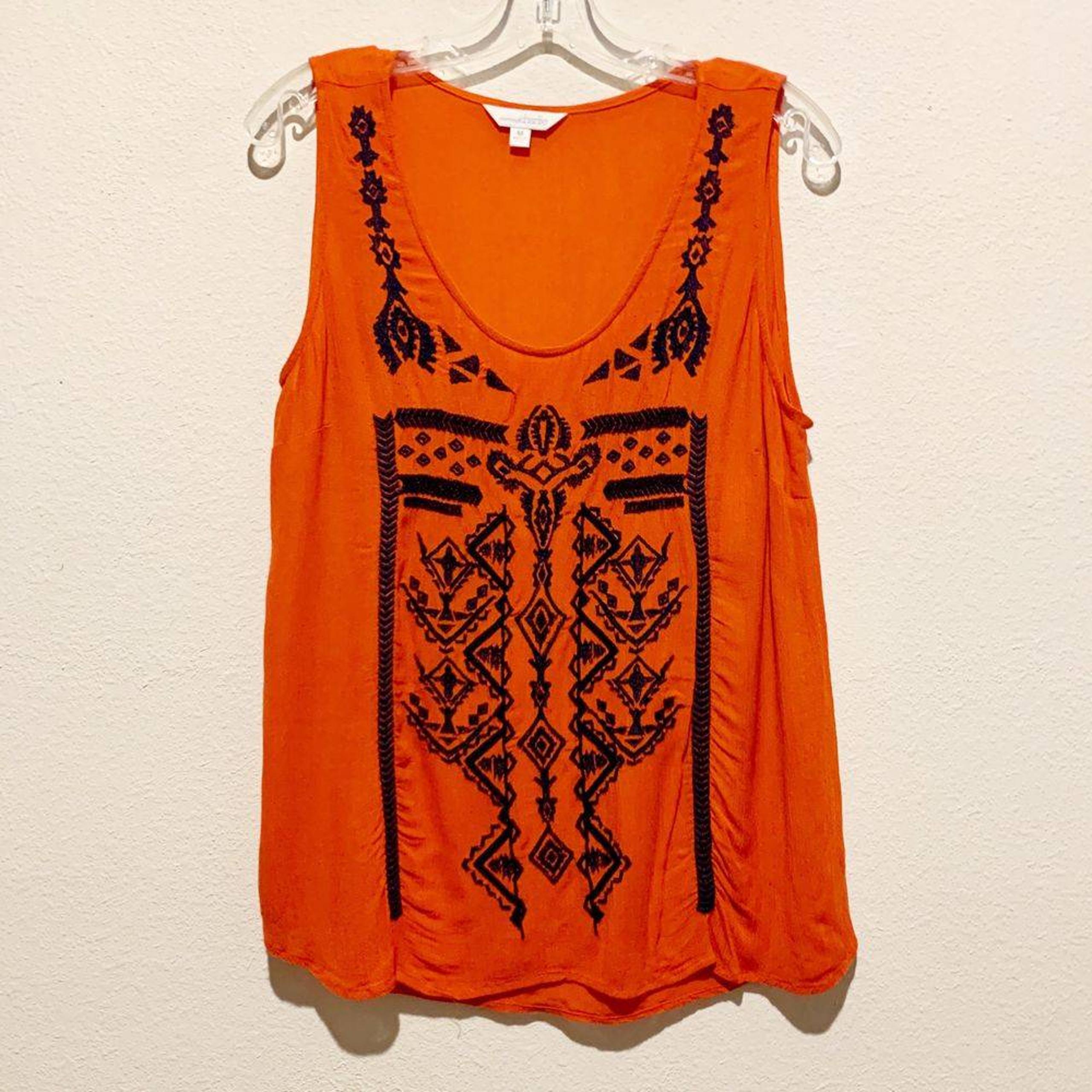 Charming Charlie Embroidered Tank Top
