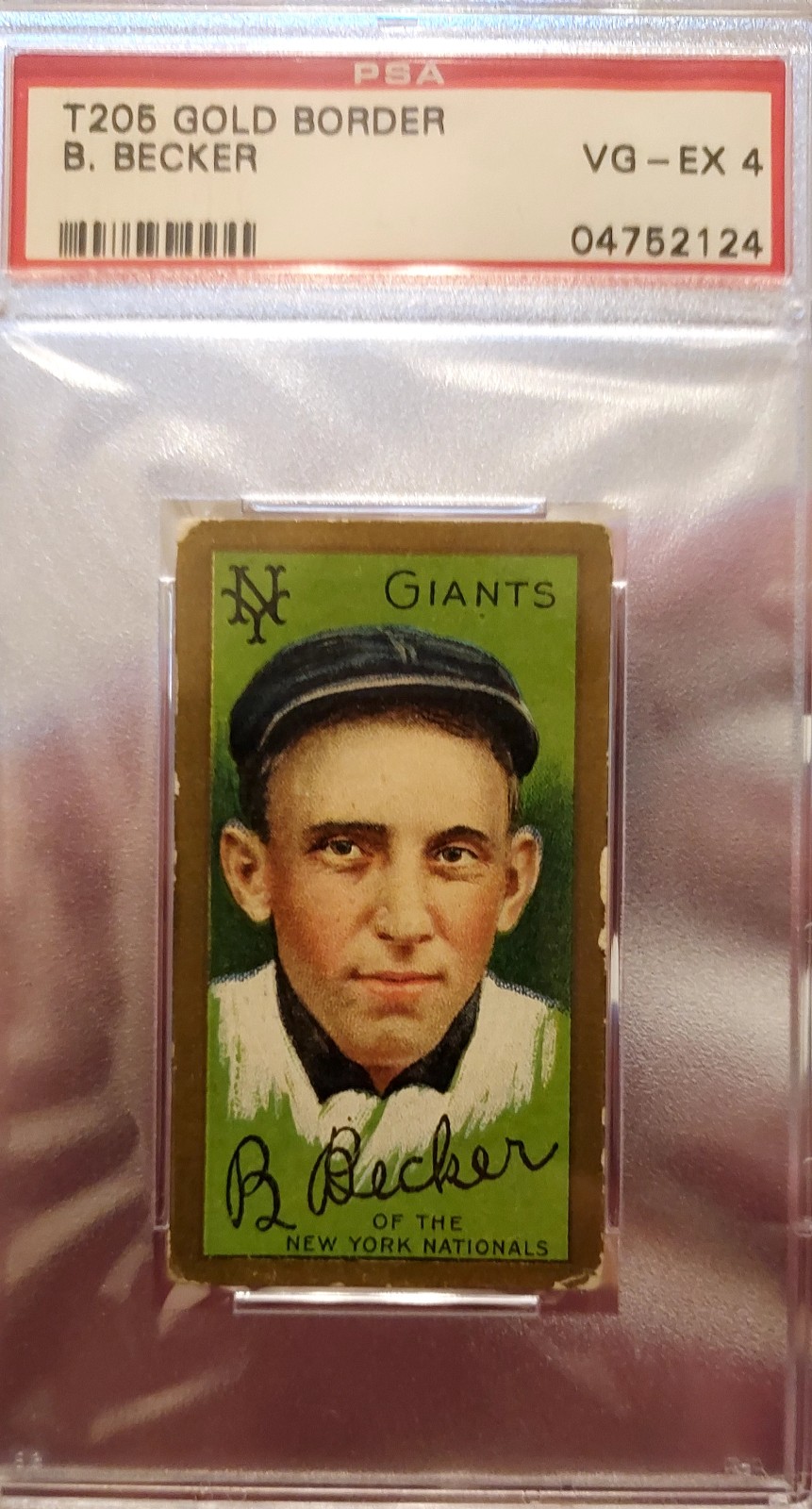 1911 T205 Beals Becker, PSA 4! Well Centered! No Creasing! Sovereign Off Back