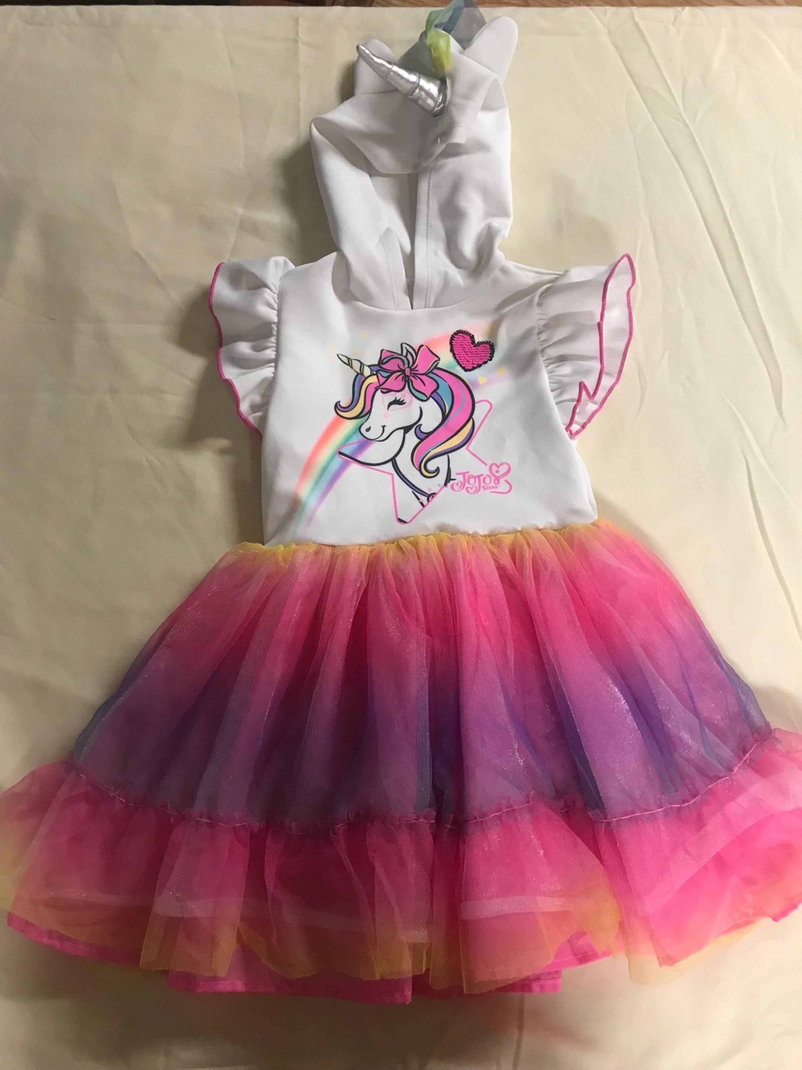 NICKELODEON JOJO SIWA UNICORN DRESS XS 4/5 new w/o tags