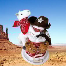 Cowboy Diaper Cake, Wild West Theme