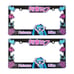 New Universal 2PCS Anime Hatsune Miku ABS Plastic Black License Plate Frame