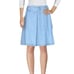 ACNE STUDIOS Bla Konst Light Denim Jean Pleated Belted Skirt Size 36