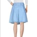 ACNE STUDIOS Bla Konst Light Denim Jean Pleated Belted Skirt Size 36