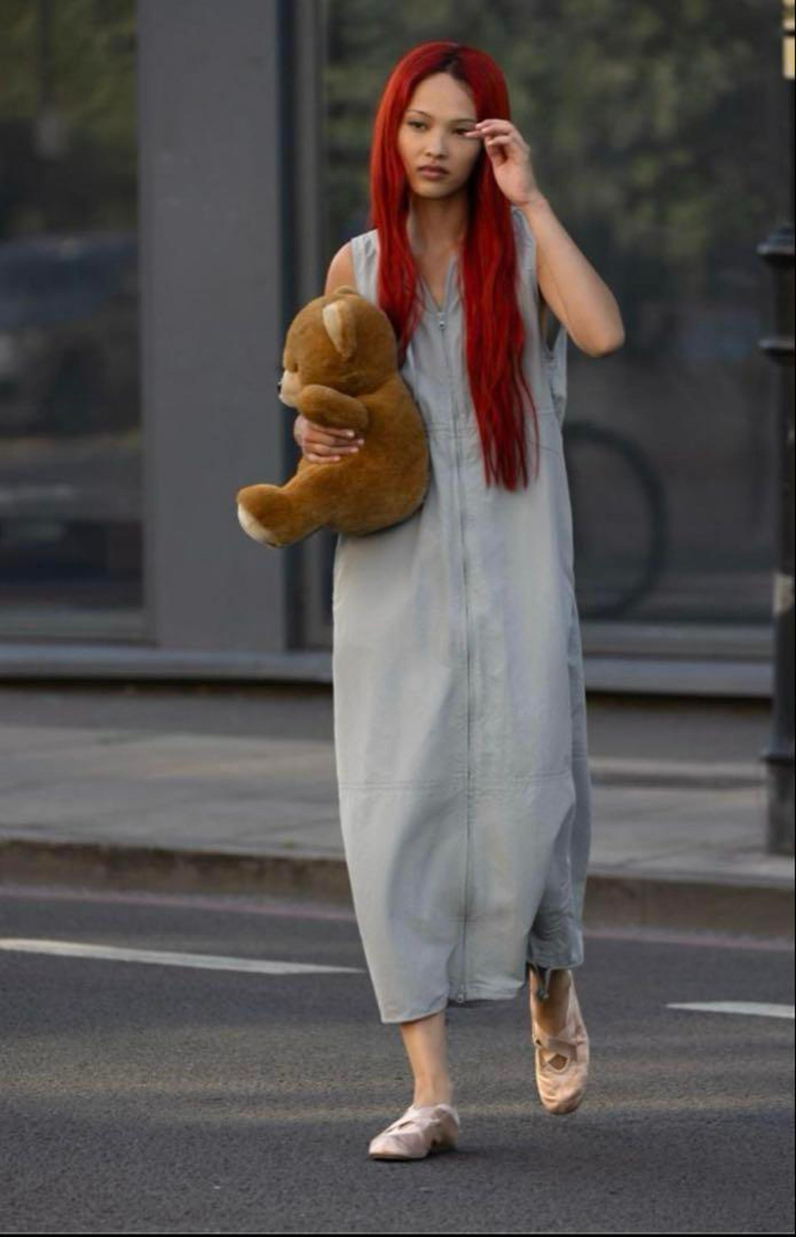 ZARA Multiway Nylon Dress ● USA XS ● Gray Zara