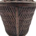 Vintage Rattan Basket w Metal Handle & Lid Latch & Velvet Lining