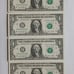 Sequential Numbers Dollar Bills
