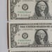 Sequential Numbers Dollar Bills