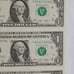 Sequential Numbers Dollar Bills