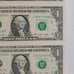 Sequential Numbers Dollar Bills