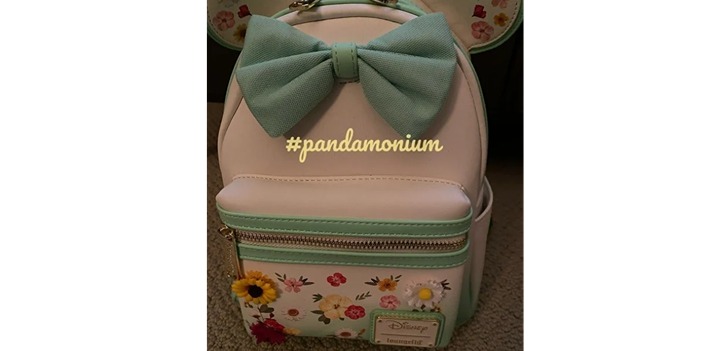 Loungefly Minnie Mouse Pressed Flower Mini Backpack