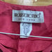 Vtg Brownstone Studio pinky-red bead embellished hook & eye closure cardigan