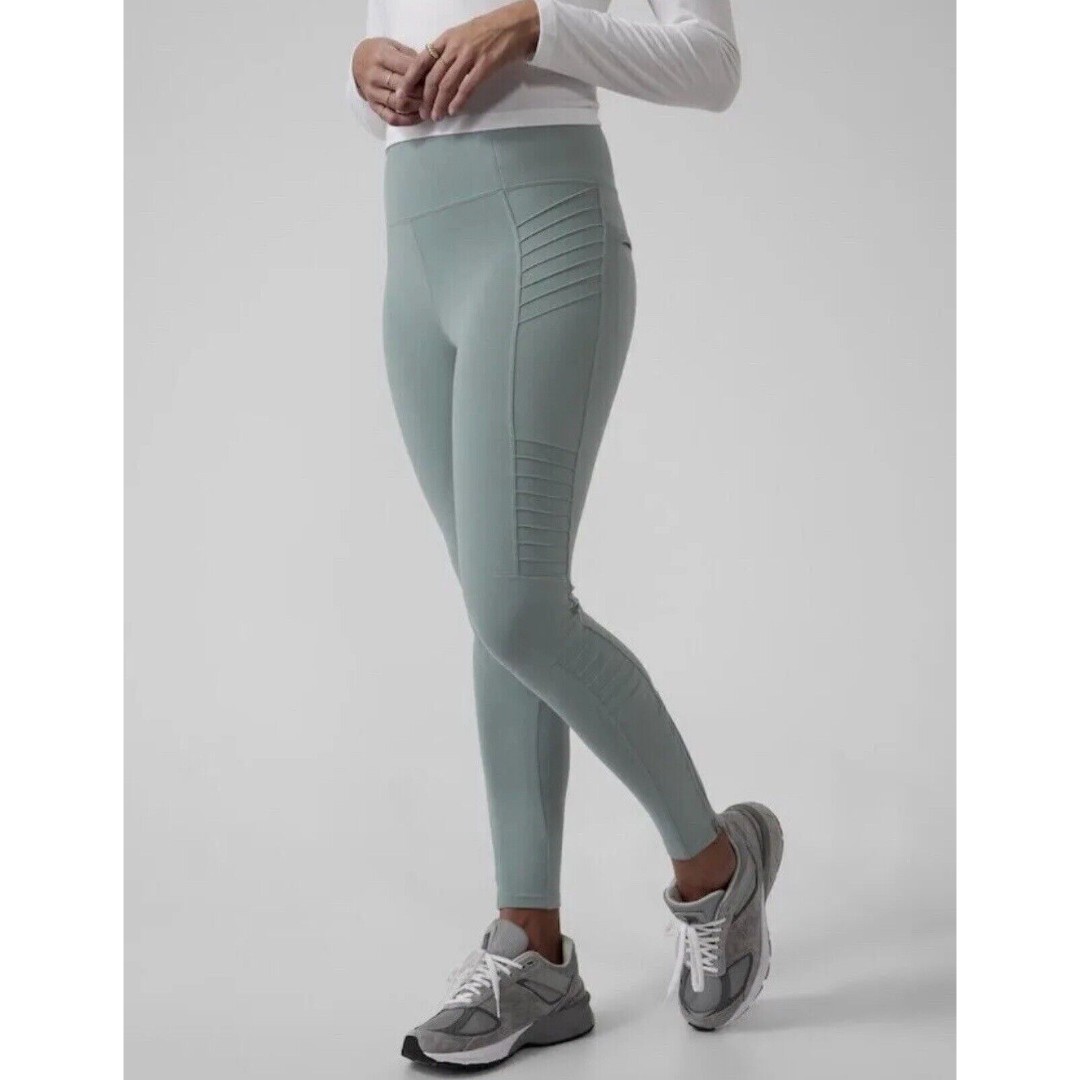 ATHLETA Delancey Moto Tight Large Minimalistic Grey #598323