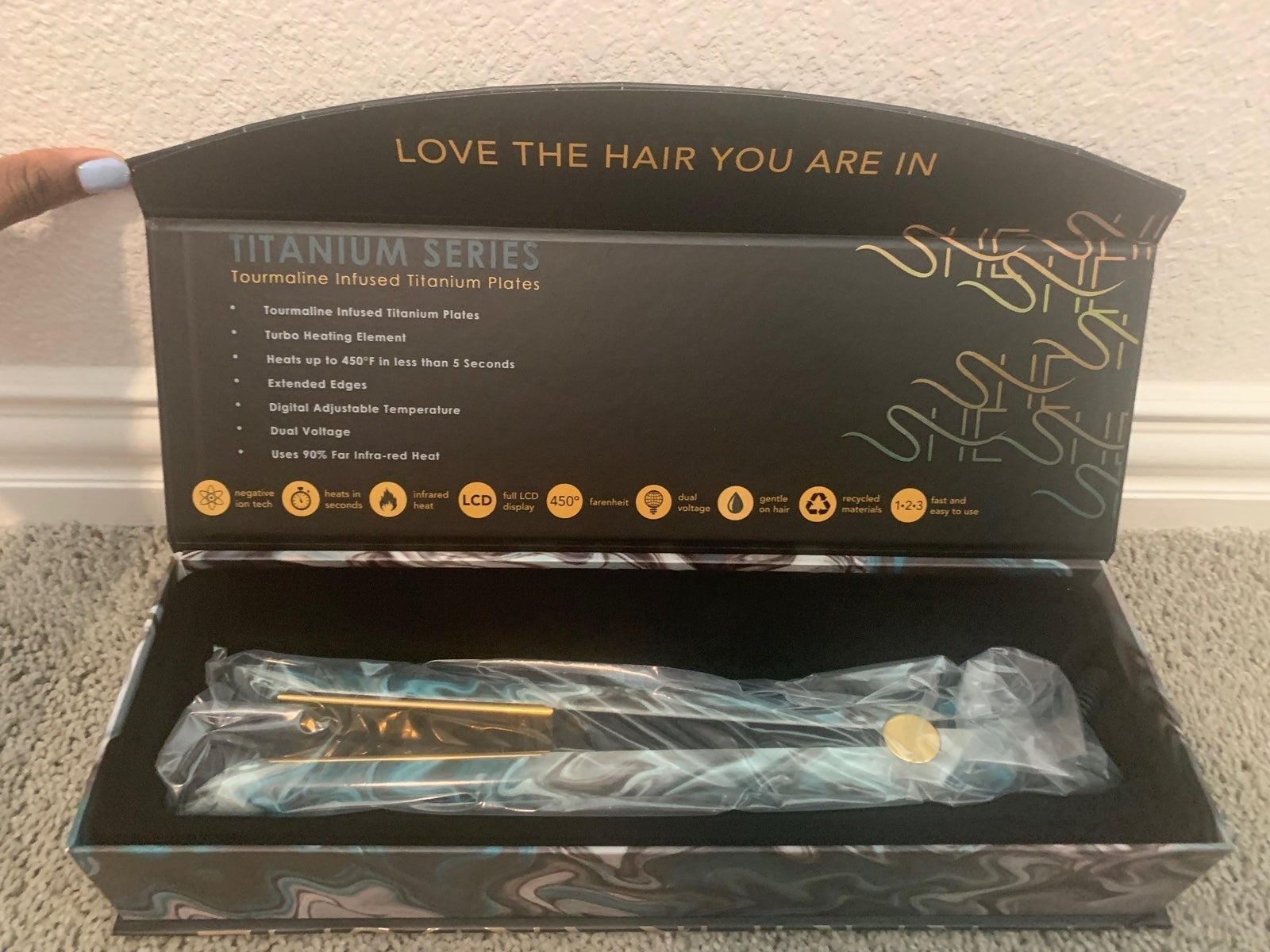 Titanium series straightener - marble