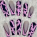 XXL Pink Cow Acrylic Press On Nails