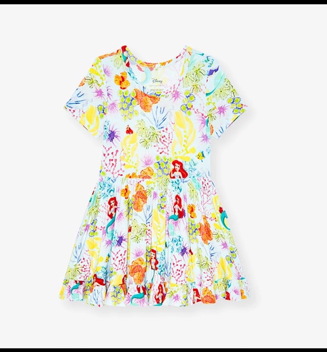Posh Peanut Disney Princess Ariel Ruffled Twirl Dress