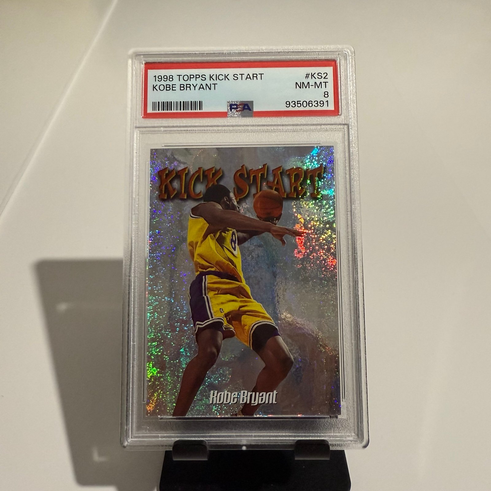 1998 KOBE BRYANT TOPPS Kick Start #KS2-NM-MT PSA 8 LA Lakers Card#93506391