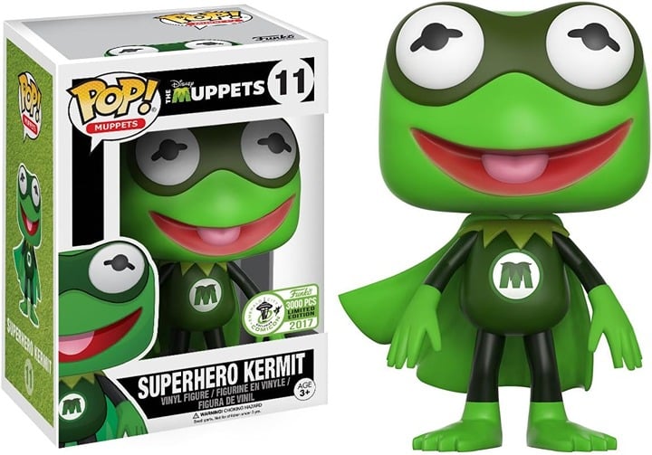 Funko Muppets Pop Superhero Kermit #11 EMERALD CITY COMICON