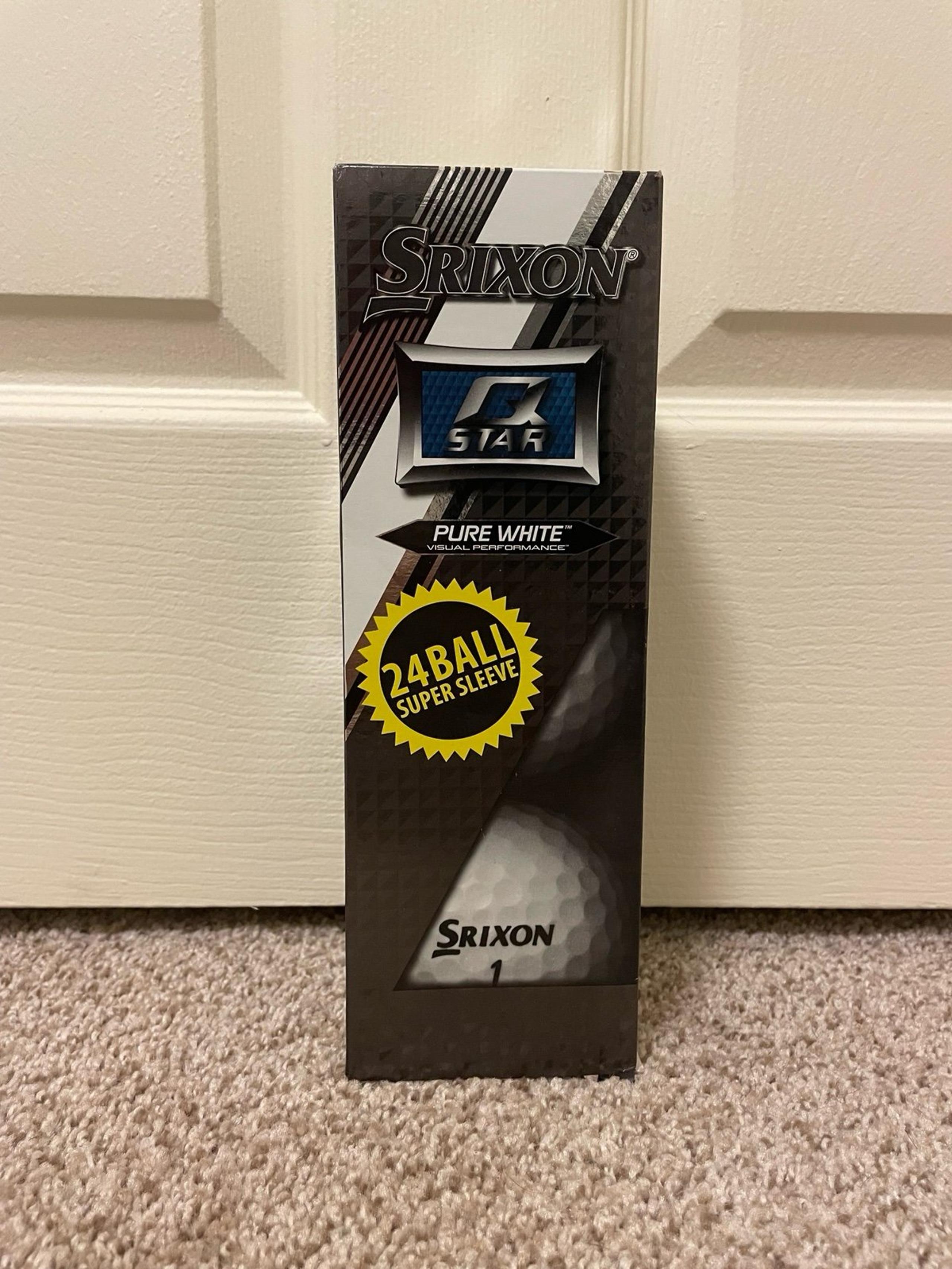 NEW Srixon Q Star 2 Dozen White Golf Balls (24) Super Sleeve New!