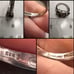 Vintage Sterling Smokey Quartz 3 stone prong set gemstone Sparkle promise ring