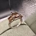 Vintage Sterling Smokey Quartz 3 stone prong set gemstone Sparkle promise ring
