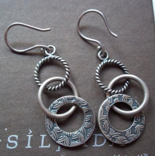 W1616 Silpada TRIPLE THREAT Earrings