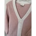 Wrap London Woven Organic Cotton V Neck Sweater Sz 4
