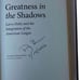DOUGLAS M BRANSON Greatness In Shadows SIGNED BOOK Larry Doby MLB Integration HC