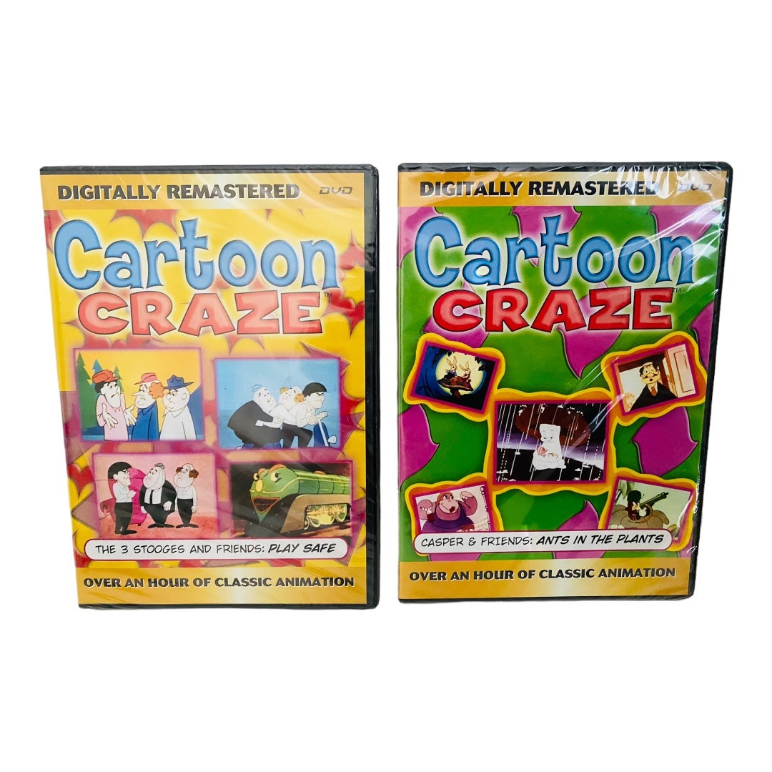 Set of 9 Vintage Remastered Cartoon Craze DVD’s - detail