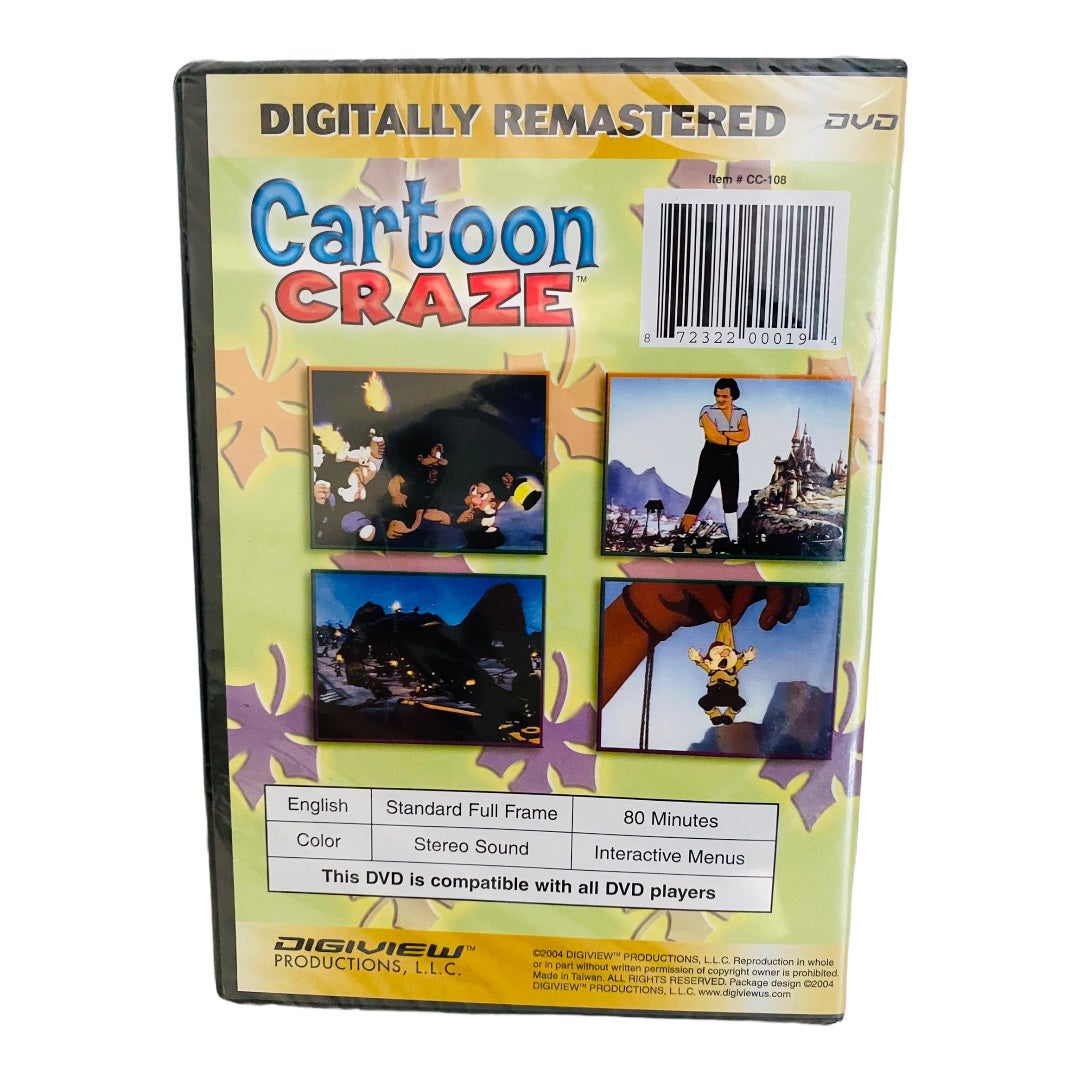 Set of 9 Vintage Remastered Cartoon Craze DVD’s - detail