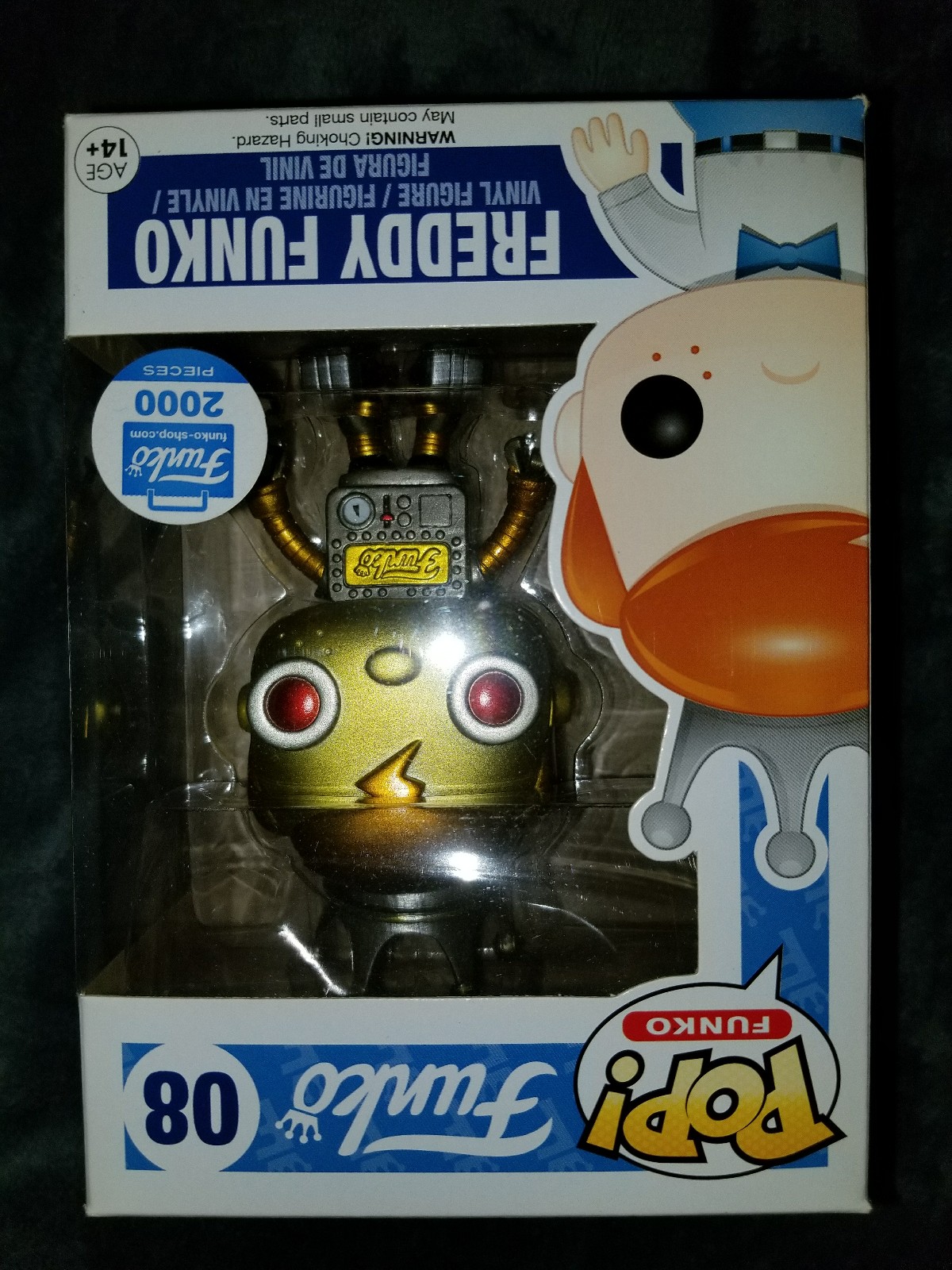 Funko Pop Freddy Funko Robot Gold Funko Shop Damaged