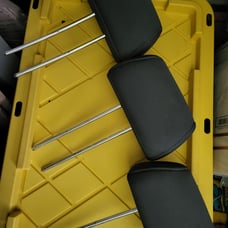 2007 three of Honda pilot lx Rear Seat Gray Headrests