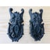 2 Cast Iron Door Knockers, Victorian, Vintage Style, Gargoyle