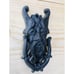 2 Cast Iron Door Knockers, Victorian, Vintage Style, Gargoyle