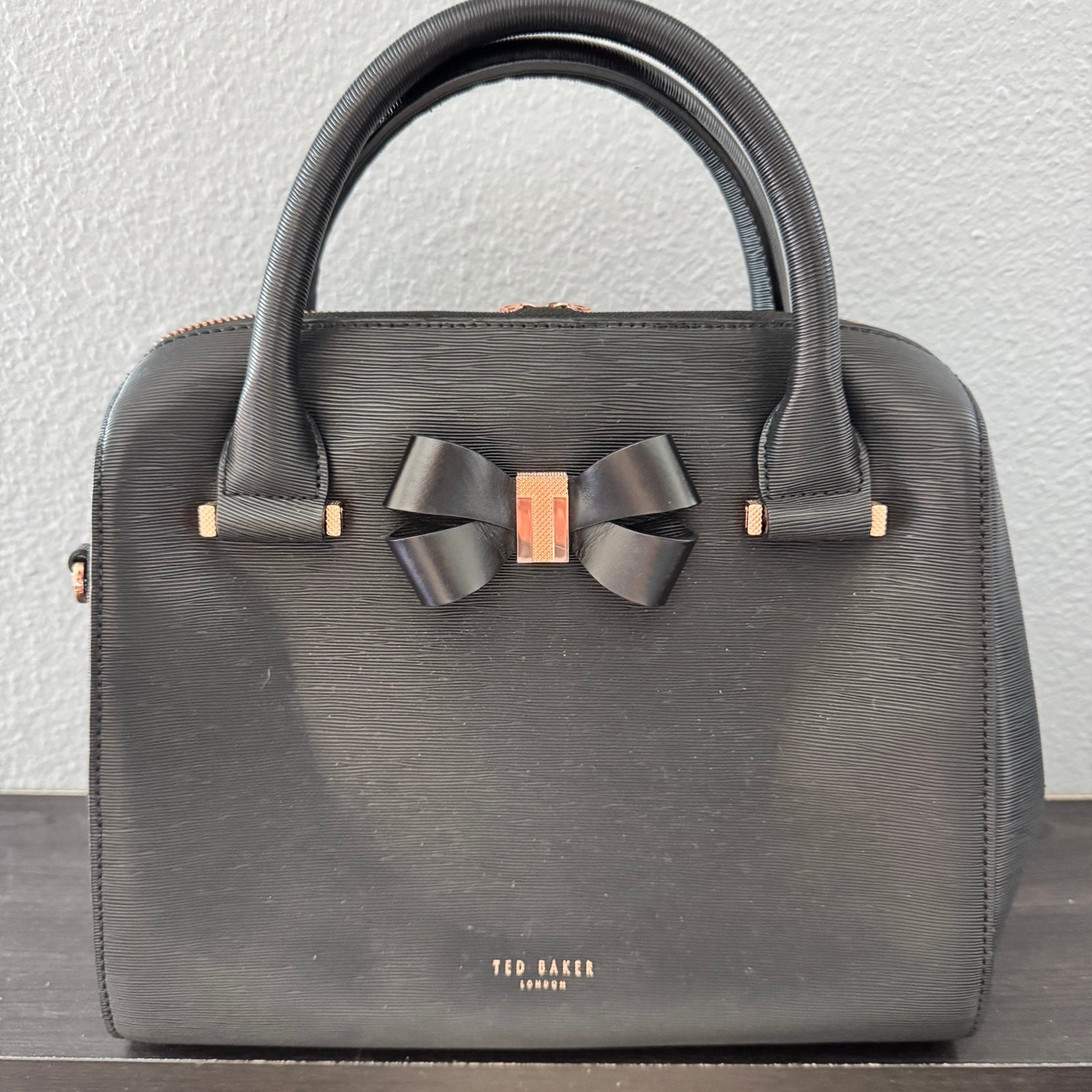 Ted Baker Black Rose Gold Bag Crossbody Bags