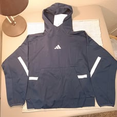 adidas women's Z.N.E. stripe lines funnel neck hoodie sz S - NWT Sample -