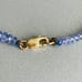 Natural Tanzanite Faceted Gemstone 14k Gold Clasp Beaded Graduated Bracelet VTGE