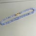 Natural Tanzanite Faceted Gemstone 14k Gold Clasp Beaded Graduated Bracelet VTGE