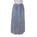Vintage 80s Boho Preppy Prairie Country Light Wash Cotton Chambray Skirt Size M