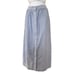 Vintage 80s Boho Preppy Prairie Country Light Wash Cotton Chambray Skirt Size M
