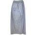 Vintage 80s Boho Preppy Prairie Country Light Wash Cotton Chambray Skirt Size M
