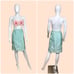 Extra Small Vintage 1960s Aquamarine Blue Skirt XS60AQSK