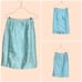 Extra Small Vintage 1960s Aquamarine Blue Skirt XS60AQSK