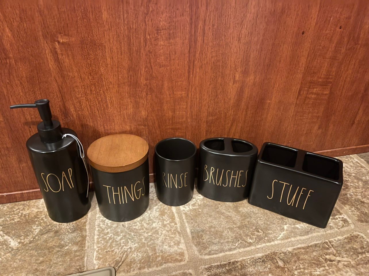 Rae Dunn Bathroom Set